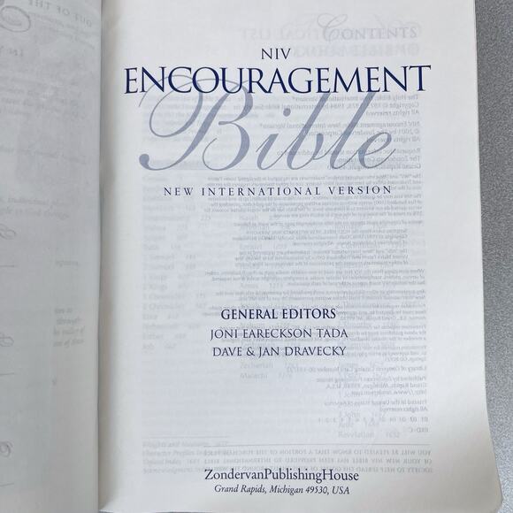 The Encouragement Bible Dave Dravecky's Outreach of Hope Bonded Leather - Picture 7 of 14